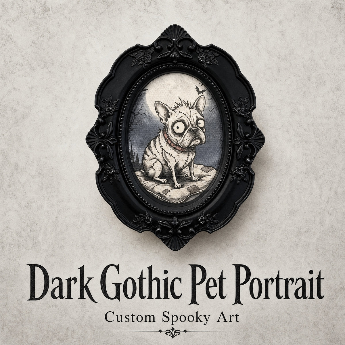 Custom Pet Portrait – Gothic Halloween Special