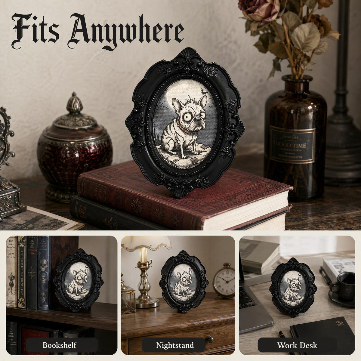 Custom Pet Portrait – Gothic Halloween Special