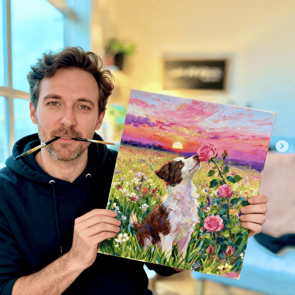 Pet Oil Painting Portrait – Custom Artwork Made from Your Photos