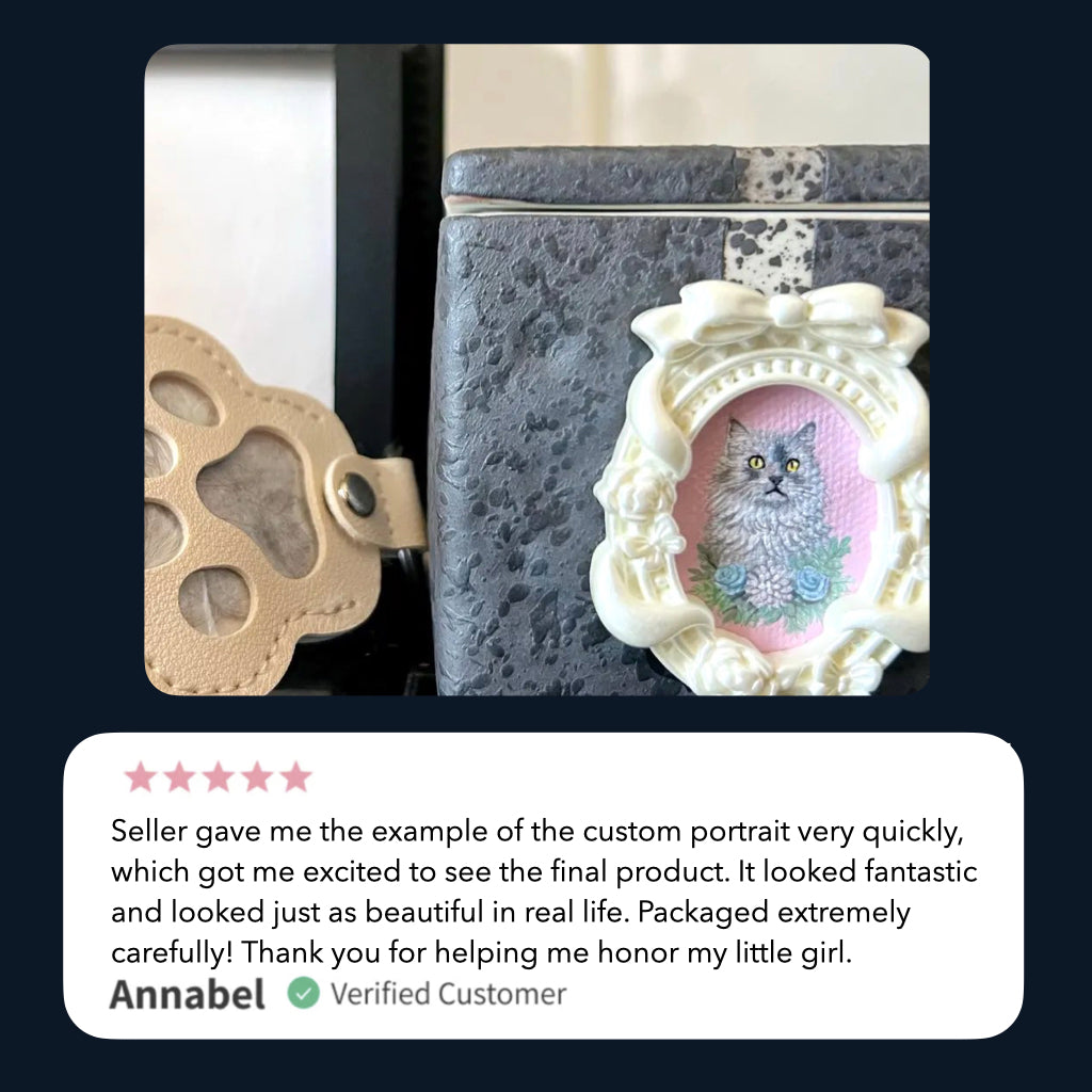 Pet Portrait Custom Pet Urn