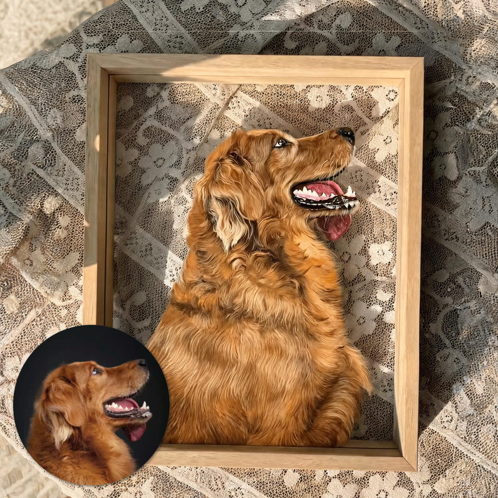 Custom Translucent Pet Portrait