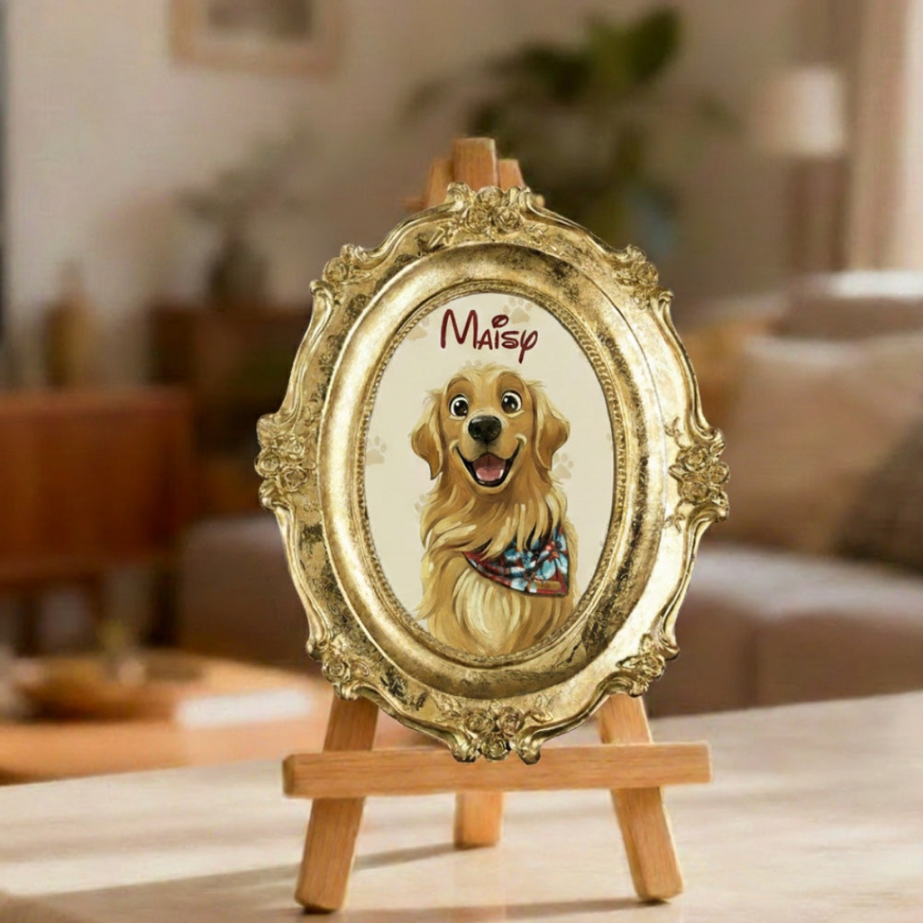 Custom Hand-Drawn Cartoon Pet Portrait-Disney-Style