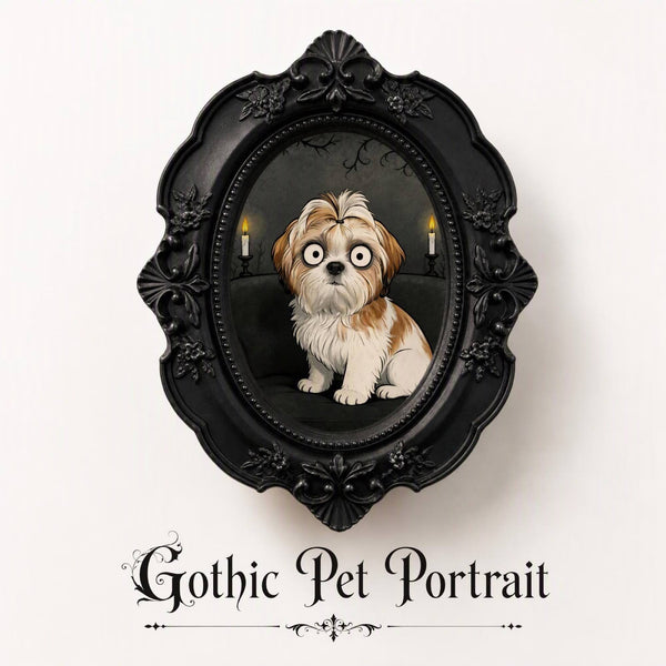 Custom Pet Portrait – Gothic Comic Style