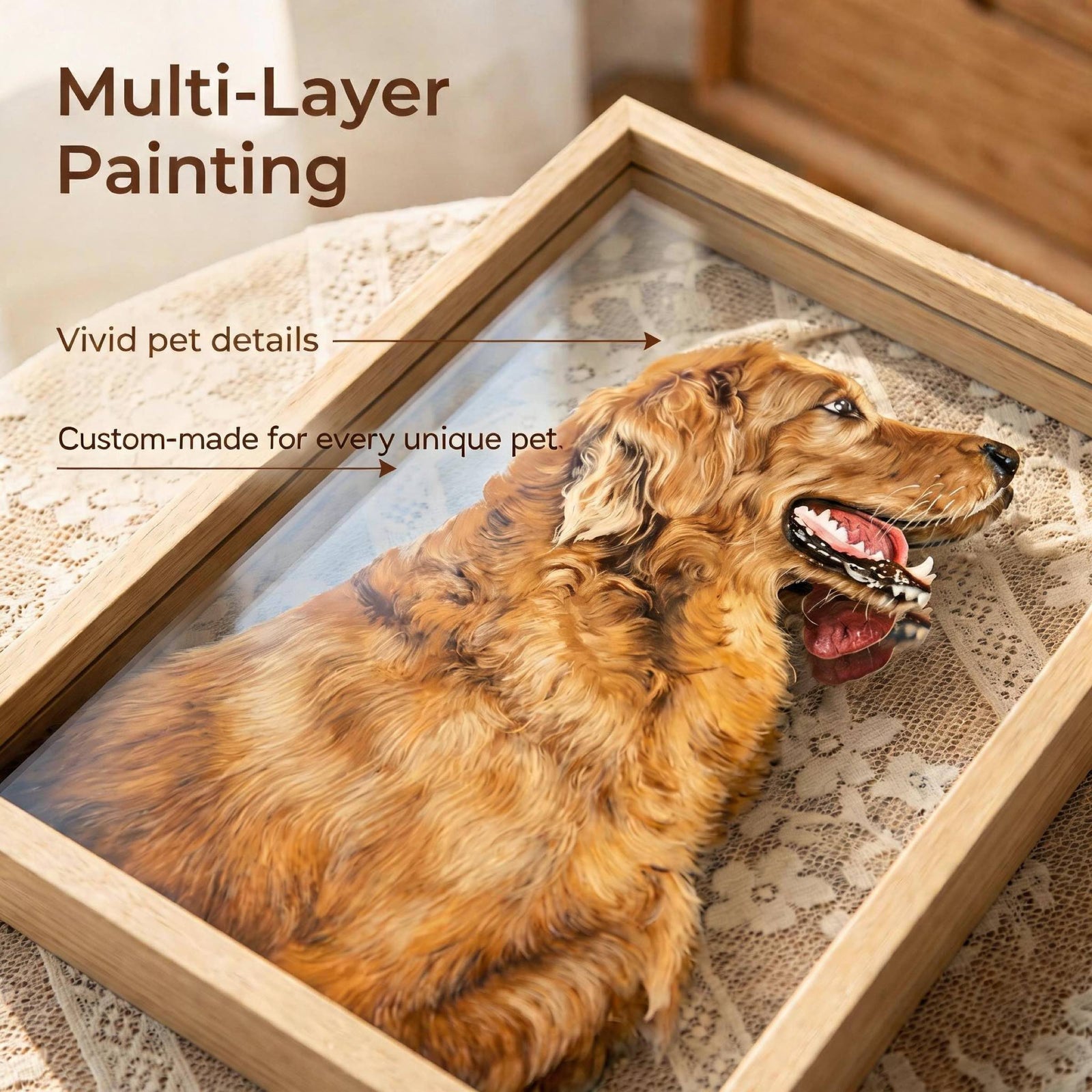 Custom Translucent Pet Portrait