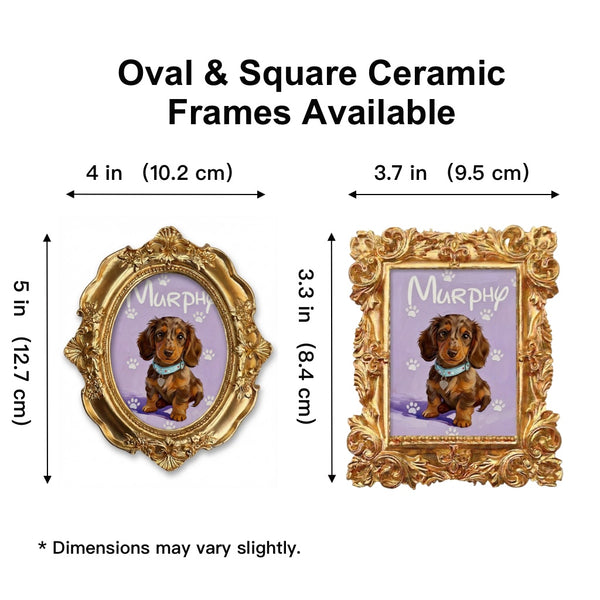 Custom Mini Pet Portrait Painting - Cartoon Style