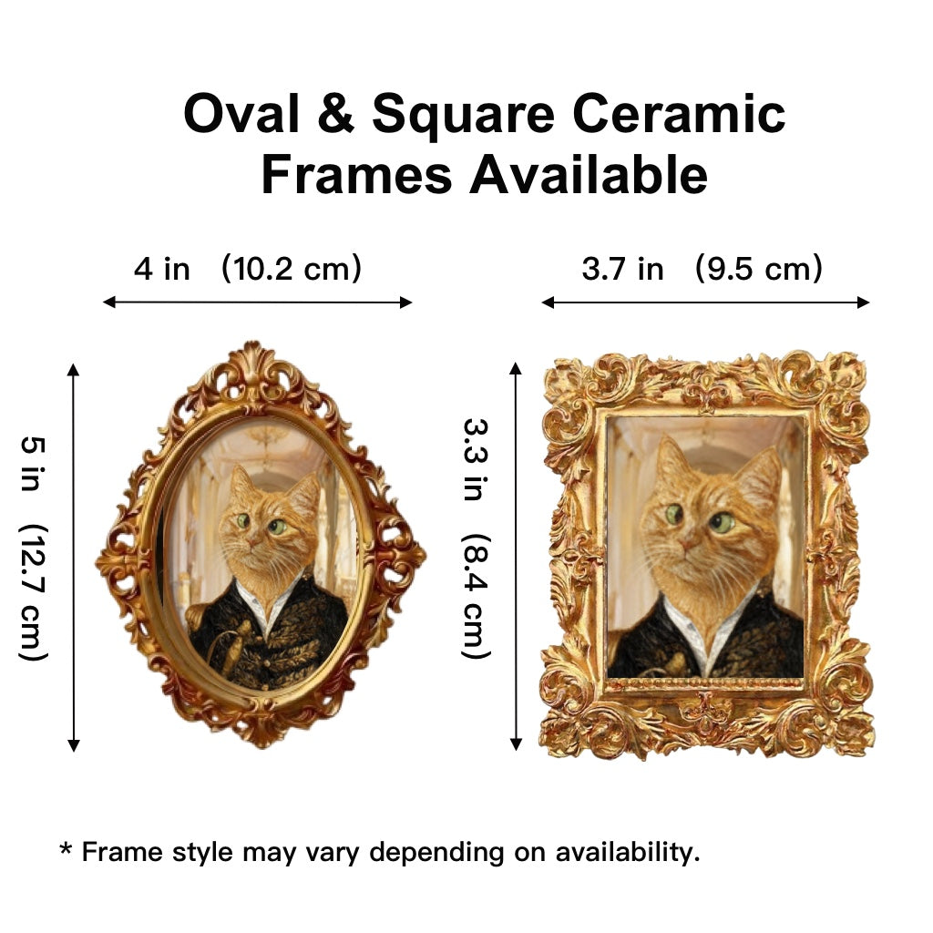 Custom Hand Made-Drawn Pet Portrait – The Crowned Swordsman