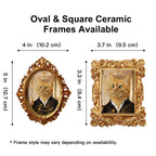 Custom Hand Made-Drawn Pet Portrait – The Crowned Swordsman