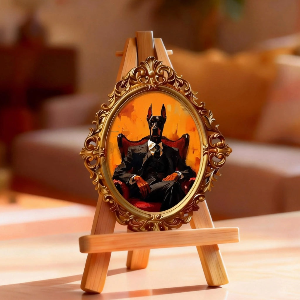 Custom Hand-Drawn Pet Portrait – Godfather-Inspired Royal Portrait