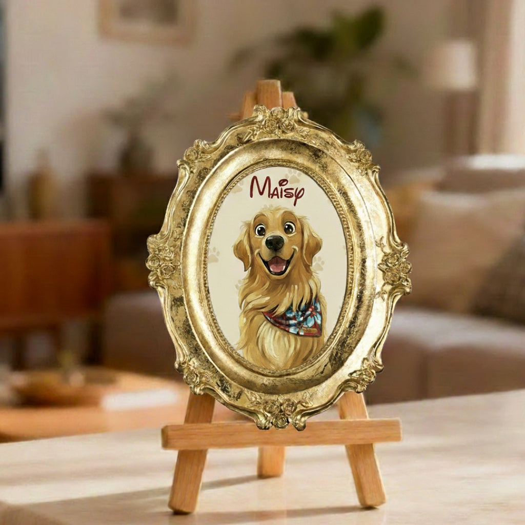 Custom Hand-Drawn Cartoon Pet Portrait-Disney-Style