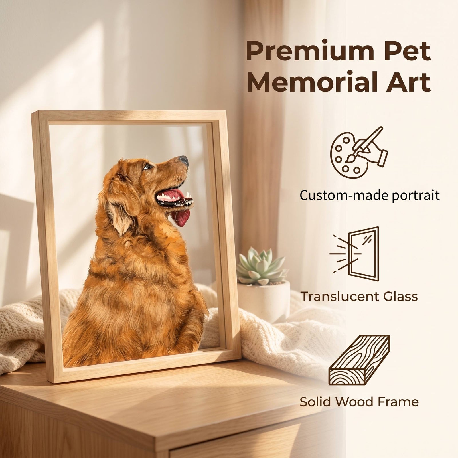 Custom Translucent Pet Portrait