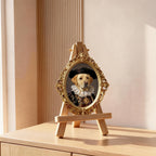 Hand-Drawn Noble Pet Portrait – Renaissance-Inspired