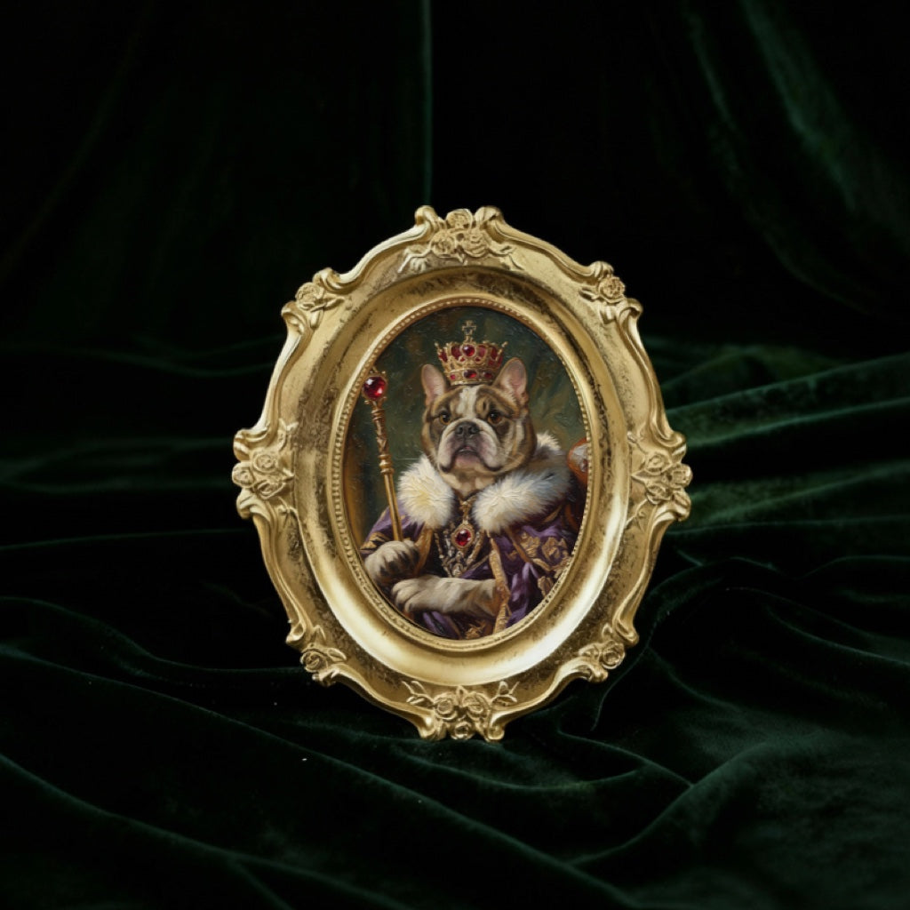 Custom Hand-Drawn Pet Portrait – His / Her Majesty Portrait