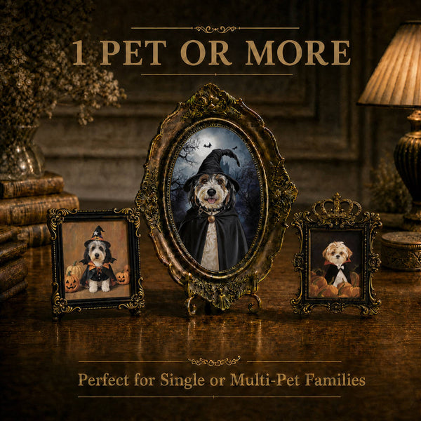 Custom Halloween Pet Portrait - Set of 3