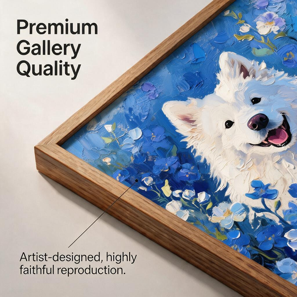 Monet Blue Garden Style — Custom Pet Portrait Artwork Made from Your Photos