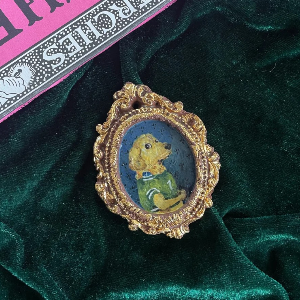 Vintage-Style Pet Portrait – Custom Ceramic Tile | Creator Exclusive image 3