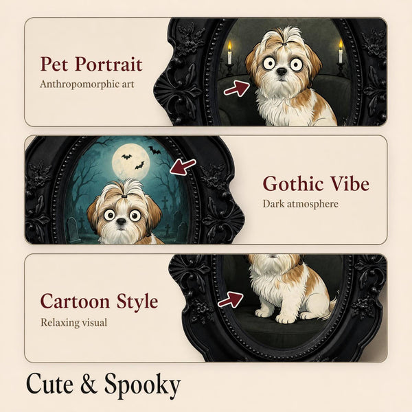 Custom Pet Portrait – Gothic Comic Style