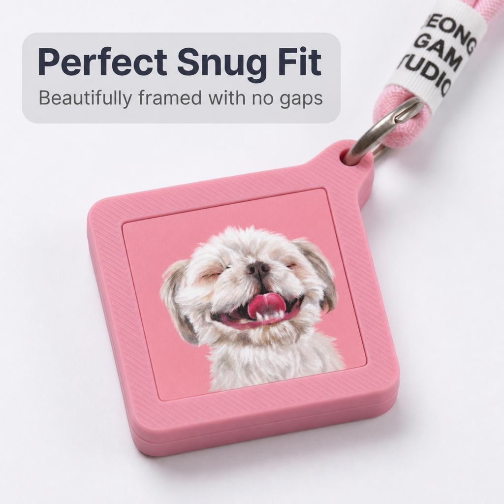 Custom Pet Portrait Bag Charm for Pet Parents