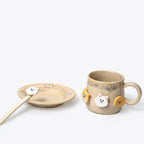 Cat Coffee Cup Set – Spinning Fun, Handcrafted image 3
