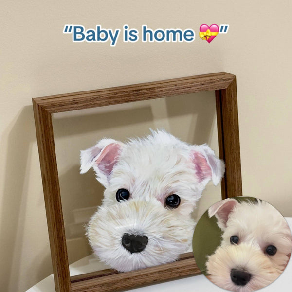 Custom Translucent Pet Portrait