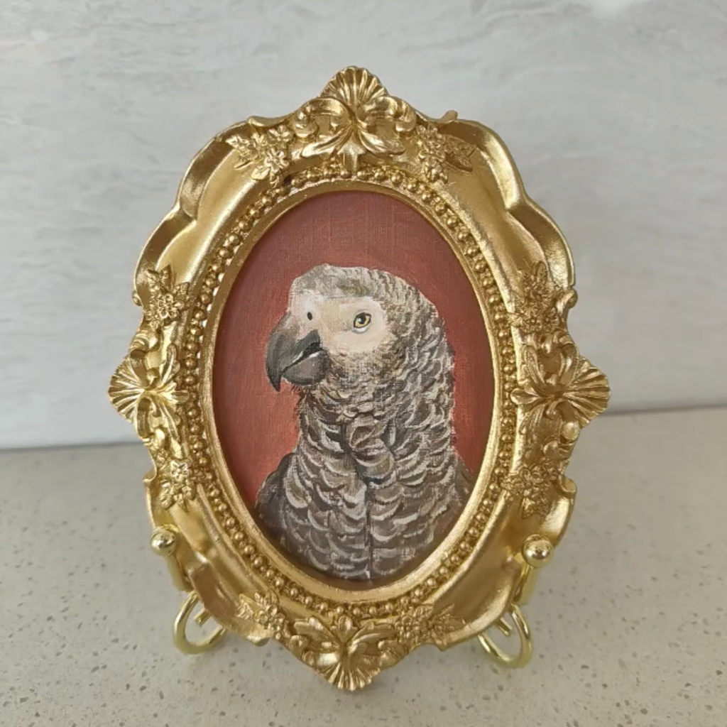 Individuelles, einzigartiges Haustierportrait | Vintage-Stil & personalisierter Hintergrund