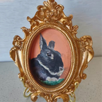 Individuelles, einzigartiges Haustierportrait | Vintage-Stil & personalisierter Hintergrund