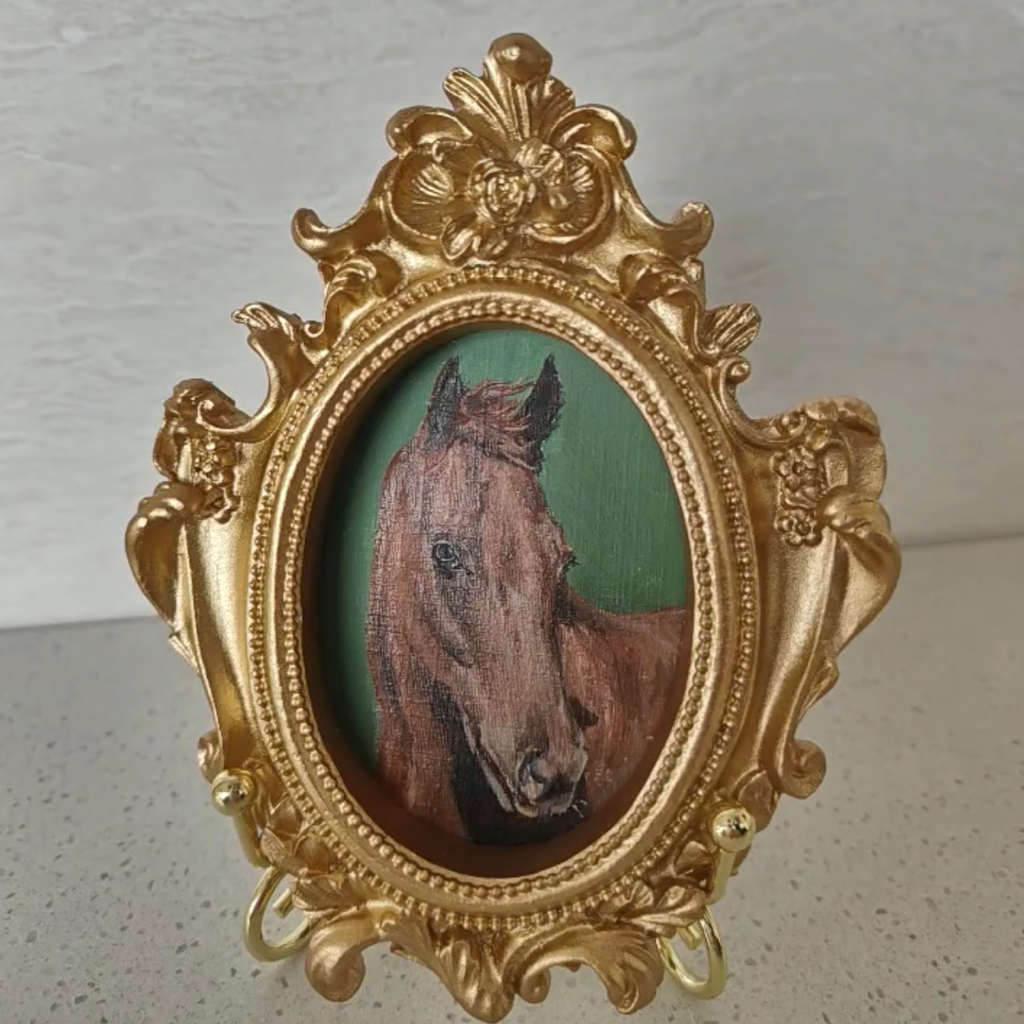 Individuelles, einzigartiges Haustierportrait | Vintage-Stil & personalisierter Hintergrund