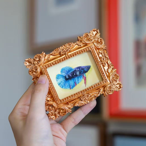 Custom Mini Pet Portrait Painting - Unique Pet