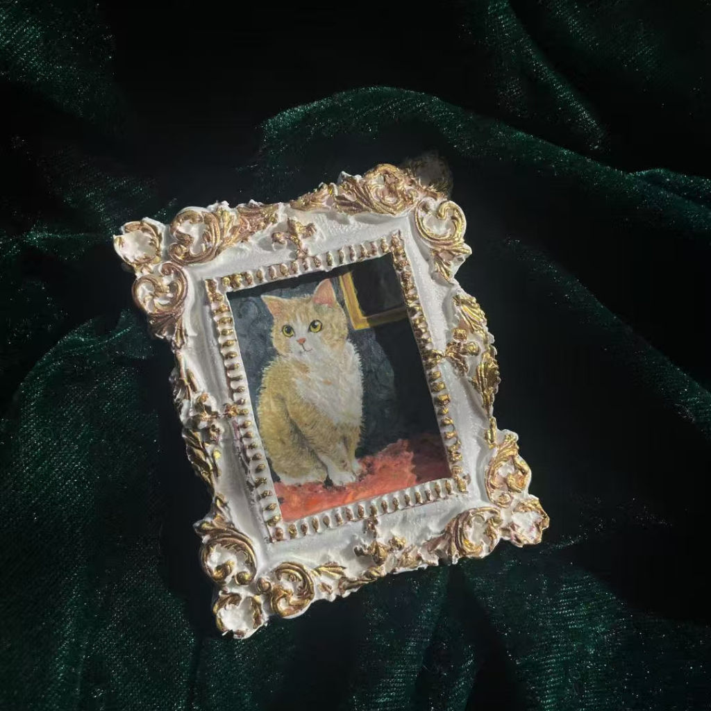 Vintage-Style Pet Portrait – Custom Ceramic Tile | Creator Exclusive image 2