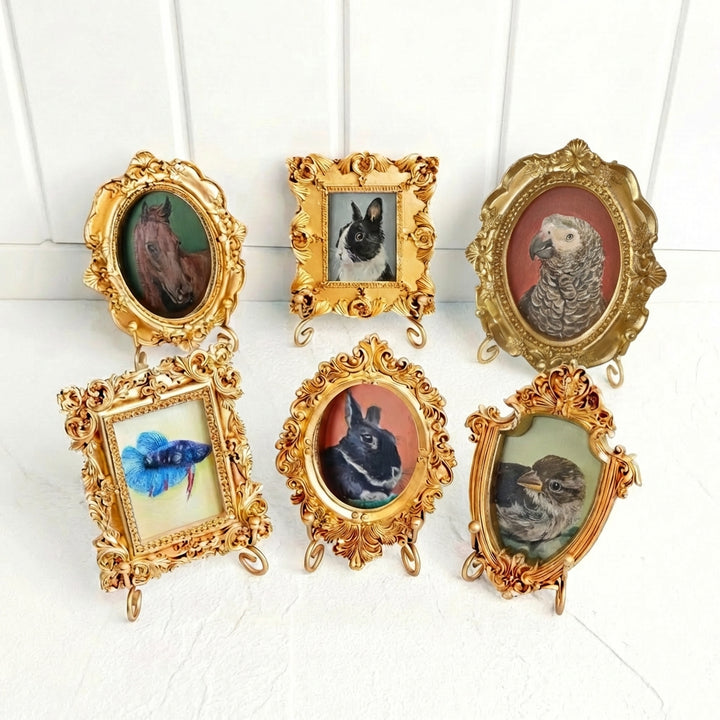 Custom Unique Pet Portrait | Vintage Style & Personal Background