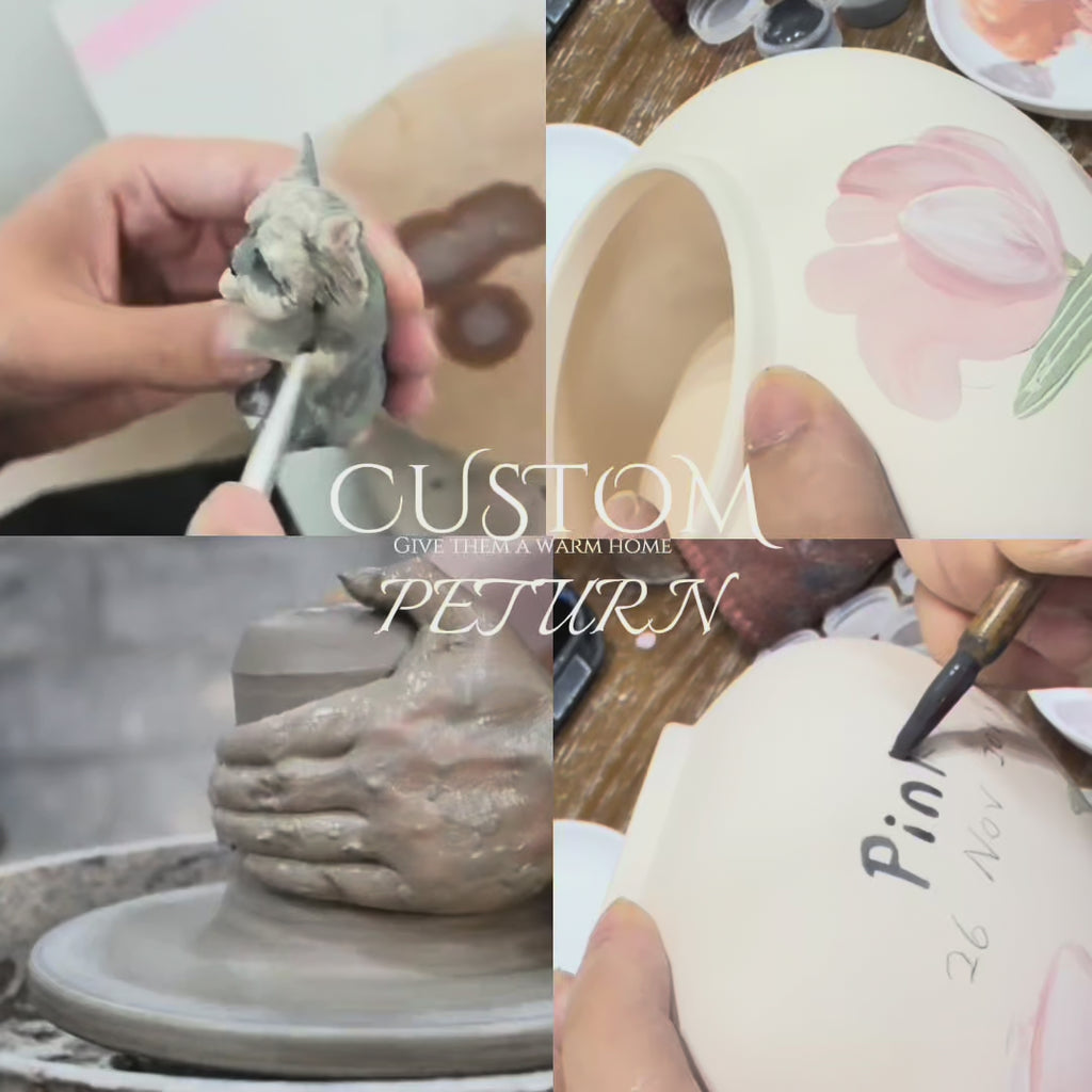 Handmade Custom Ceramic Pet Urn