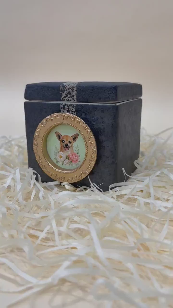 Pet Portrait Custom Pet Urn