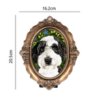Custom Floral Pet Portrait-Medium Size