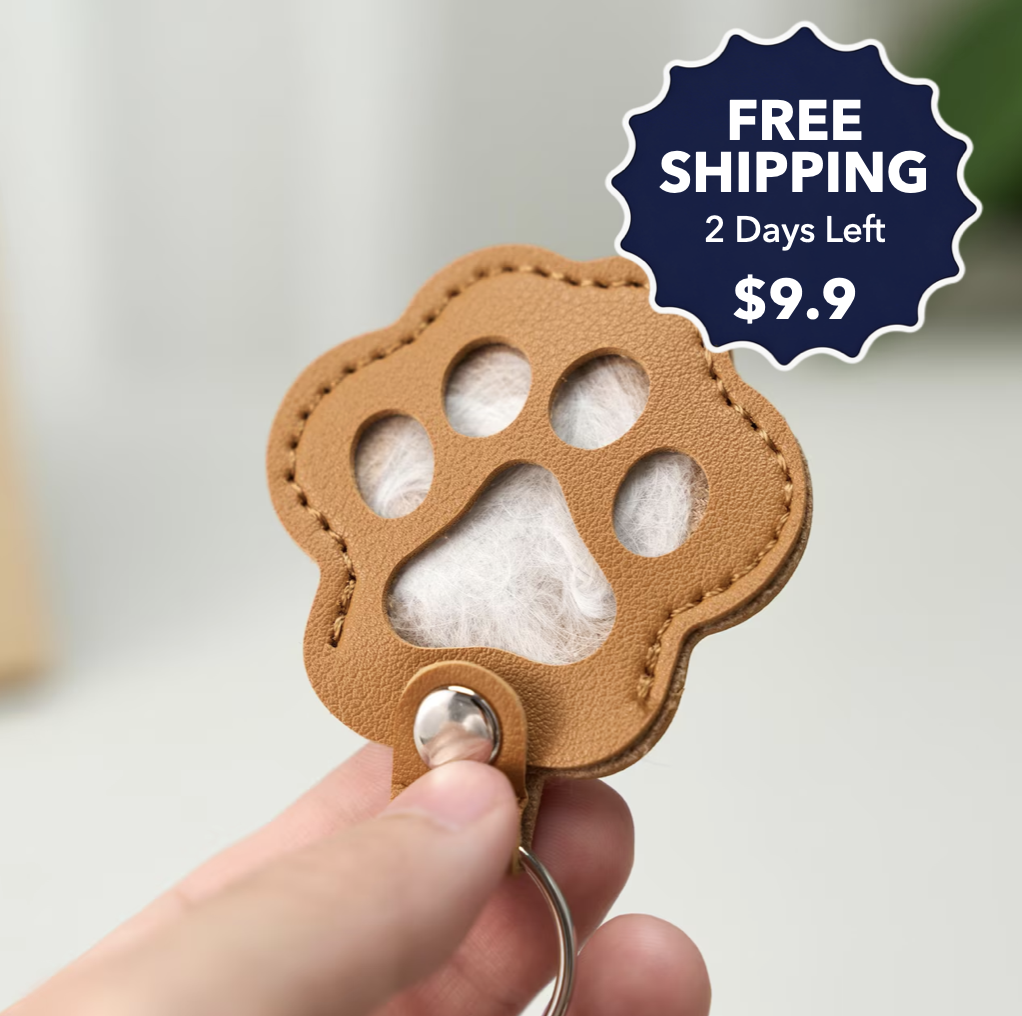 Pet Fur Keepsake Keychain