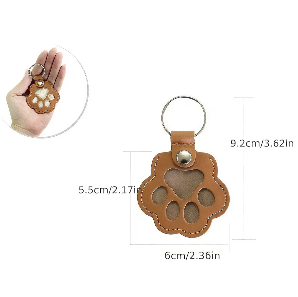 Pet Fur Keepsake Keychain